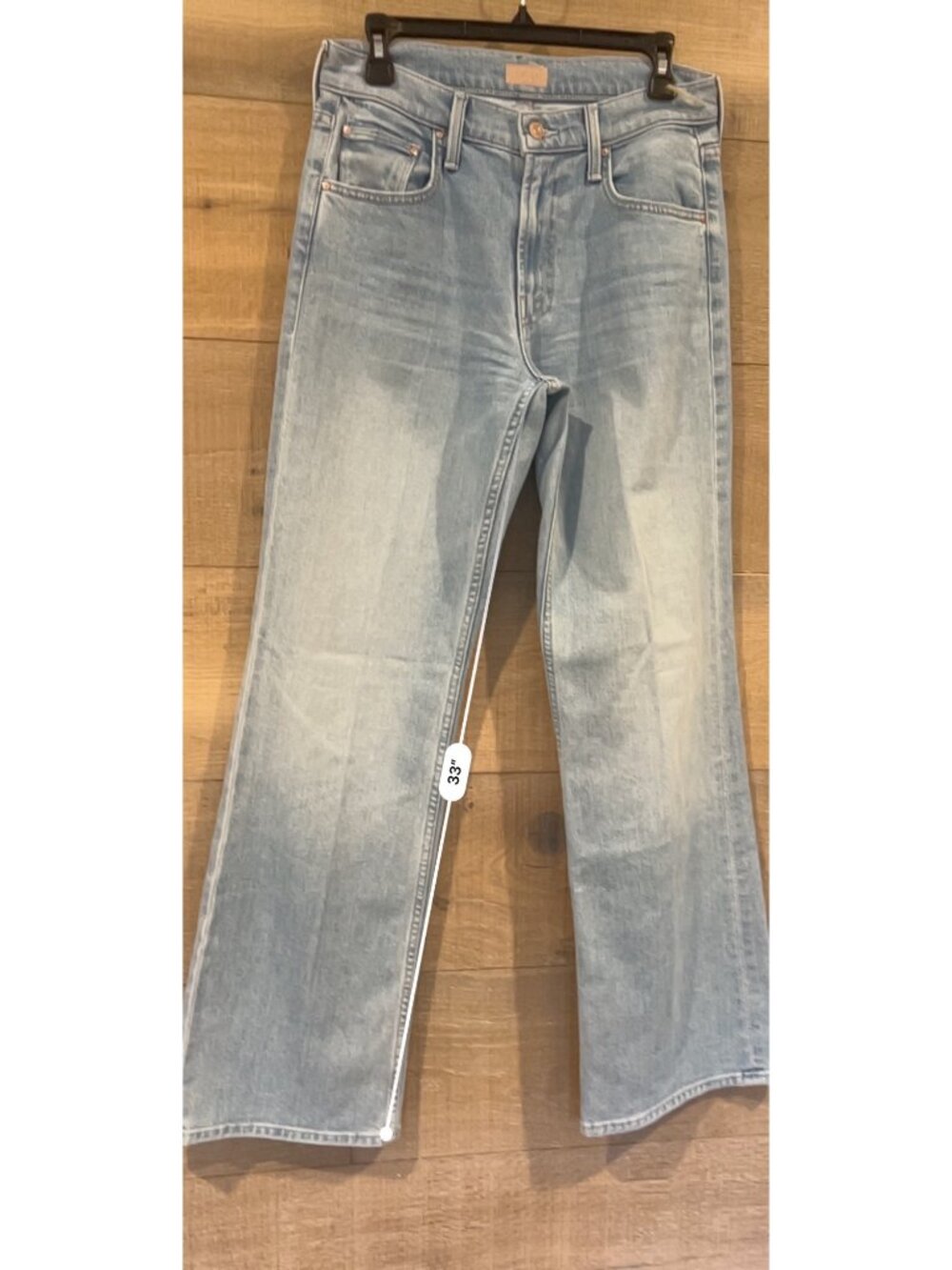 Mother The Bookie Sneak high rise boot cut jeans Cool As A Cat women size 27 - Picture 4 of 10